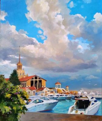 Seaport. Clouds (). Fomin Andrey