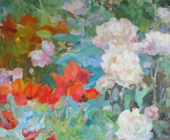 Flowers in the garden. Rusanov Aleksandr