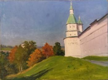 At the walls of the monastery (study). Shumakova Elena