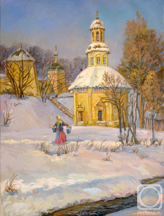 Panov Eduard. Winter chapel
