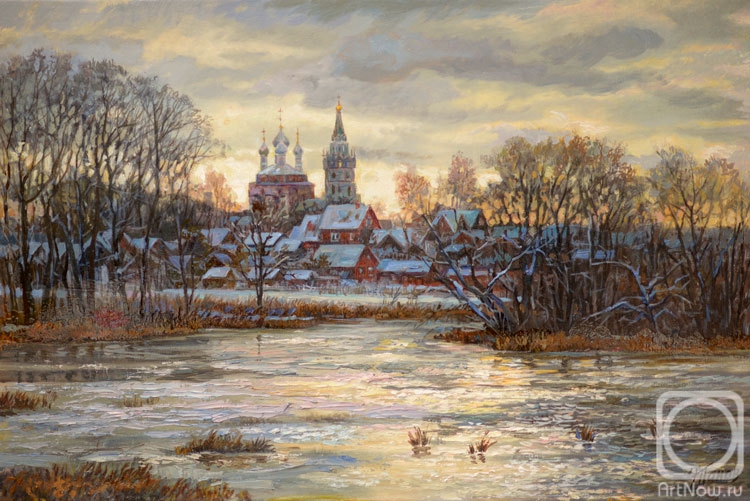 Panov Eduard. February pond