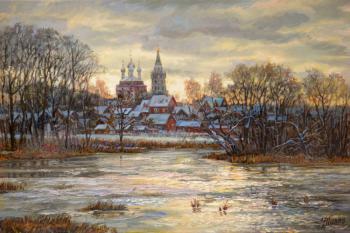 February pond (February 23). Panov Eduard
