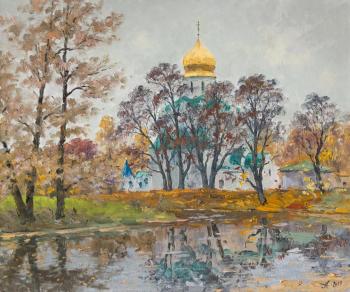 Tsarskoye Selo, autumn, Fedorovsky Cathedral. Alexandrovsky Alexander