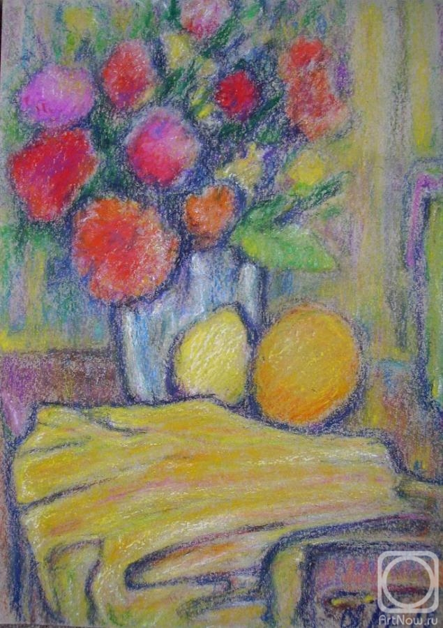 Kyrskov Svjatoslav. Flowers and yellow blanket