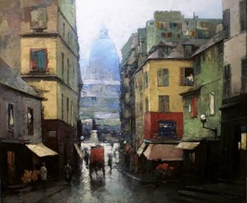 Latin Quarter Street with Pantheon View. Pryadko Yuri