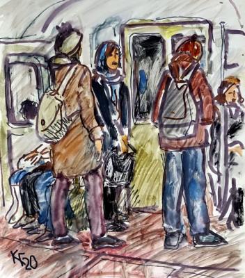 Yesterday in the subway. Karaceva Galina