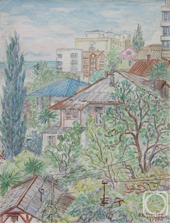 Chistova Olga. View from Nagornaya street. Sochi