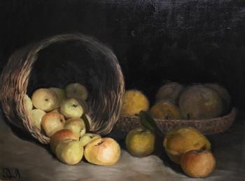 Still life with apples and pears