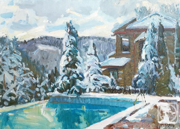 Zhukova Juliya. Snow covered pool