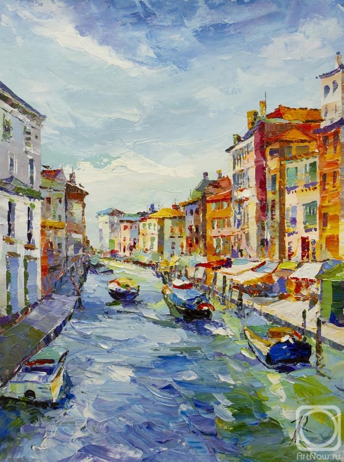 Rodries Jose. Venice Canal. Bright noon