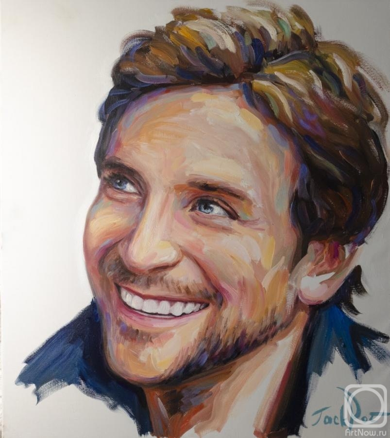 Potapkin Evgeny. Oil portrait of Bradley Cooper