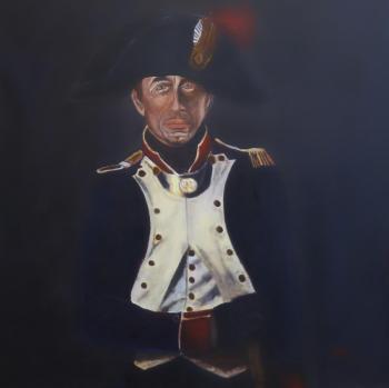 Captain of the 57th Line Infantry Regiment - Barry. Vandam Infantry Division. Under Austerlitz (Napoleonic Wars). Degtiarev Ivan