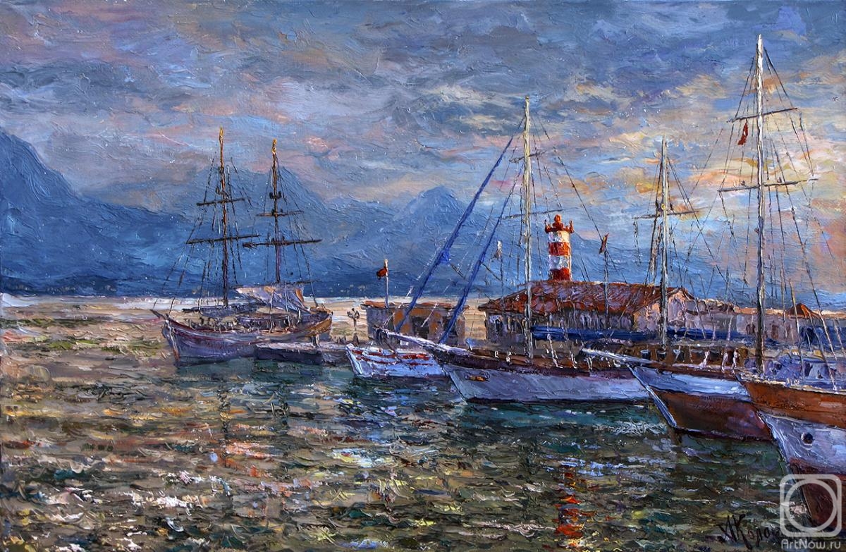 Kolokolov Anton. Evening at the port