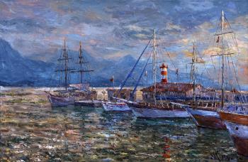 Evening at the port. Kolokolov Anton