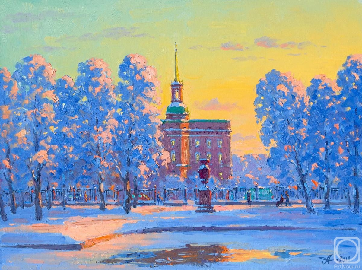 «Зимний Санкт-Петербург» художник / Андрей Городилов.