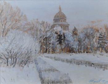 Zhukoff Fedor Ivanovich. Winter at Isaac Cathedral