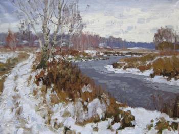Klyazma in winter (etude). Chertov Sergey