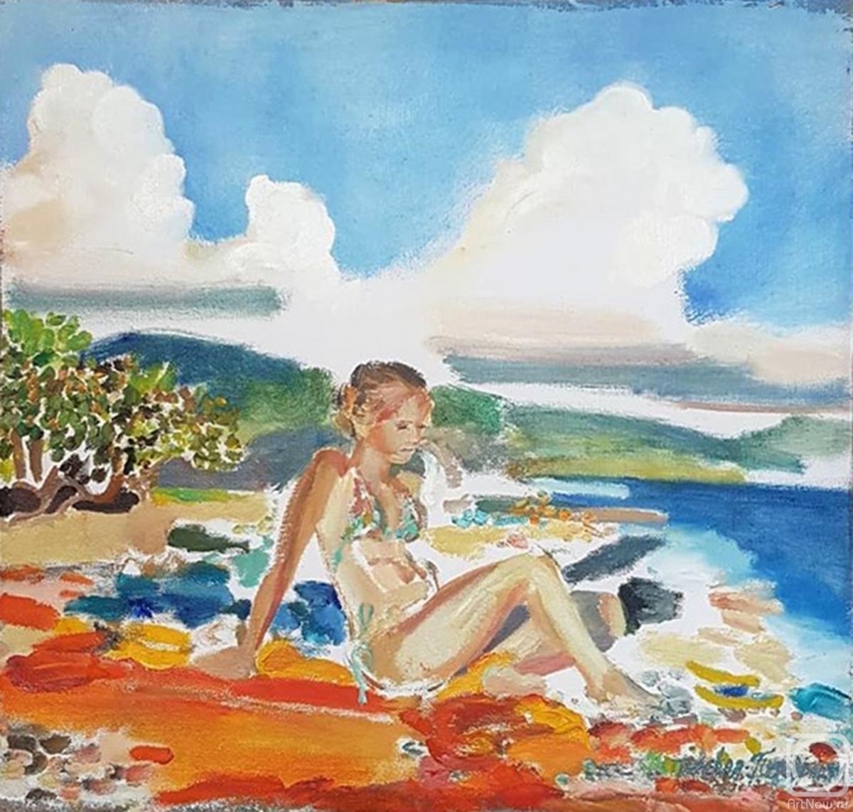 Petrovskaya-Petovraji Olga. On a wild beach