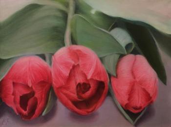 Fomina Lyudmila Valentinovna. Three tulips