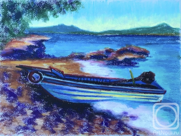Lukaneva Larissa. Phu Quoc island. Boat