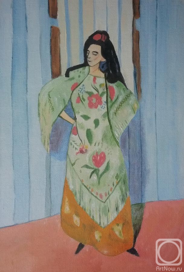 Klenov Andrei. Spanish woman (Manila shawl)