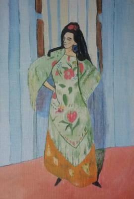 Spanish woman (Manila shawl) ( ). Klenov Andrei