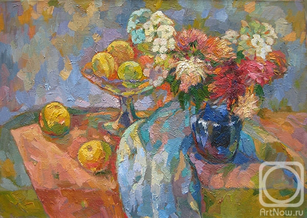Bocharova Anna. Still life with flowers and fruits