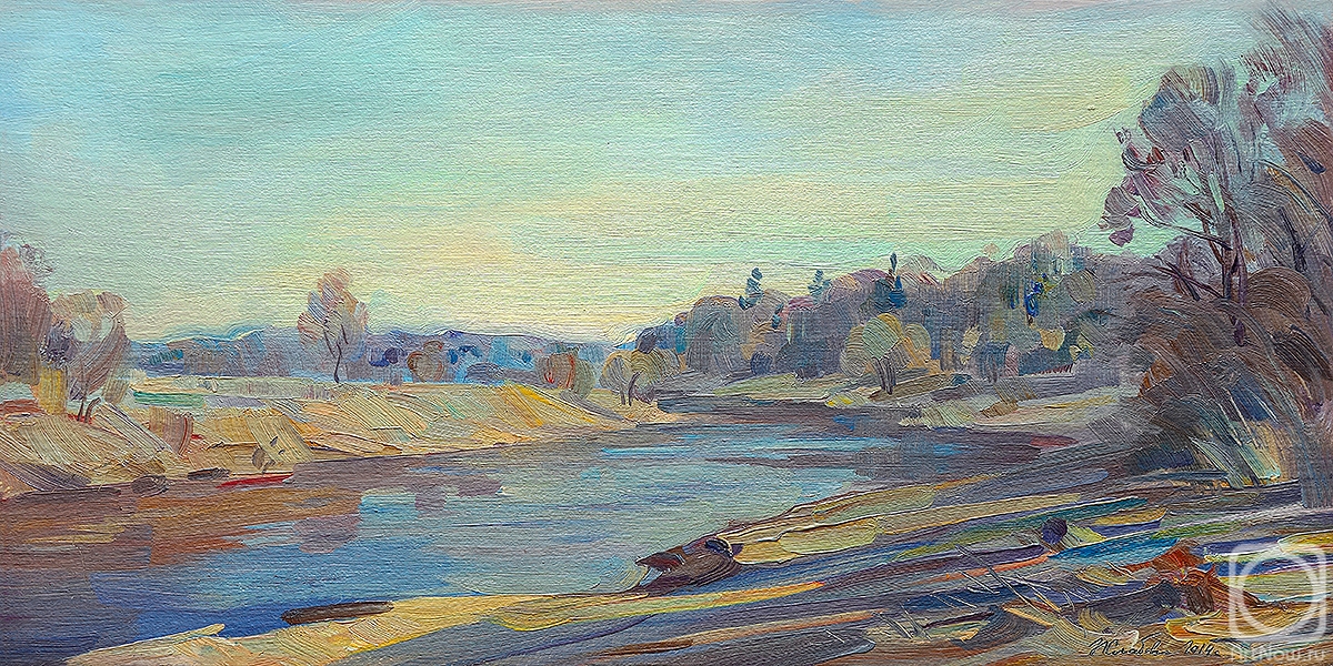 Zhlabovich Anatoly. Morning on the Ugra River