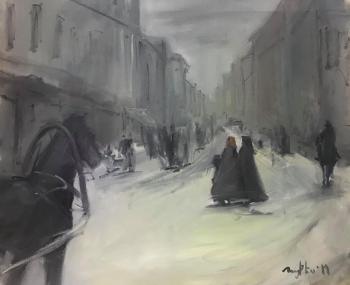 On the central streets of Moscow 1910. Zhmurko Anton