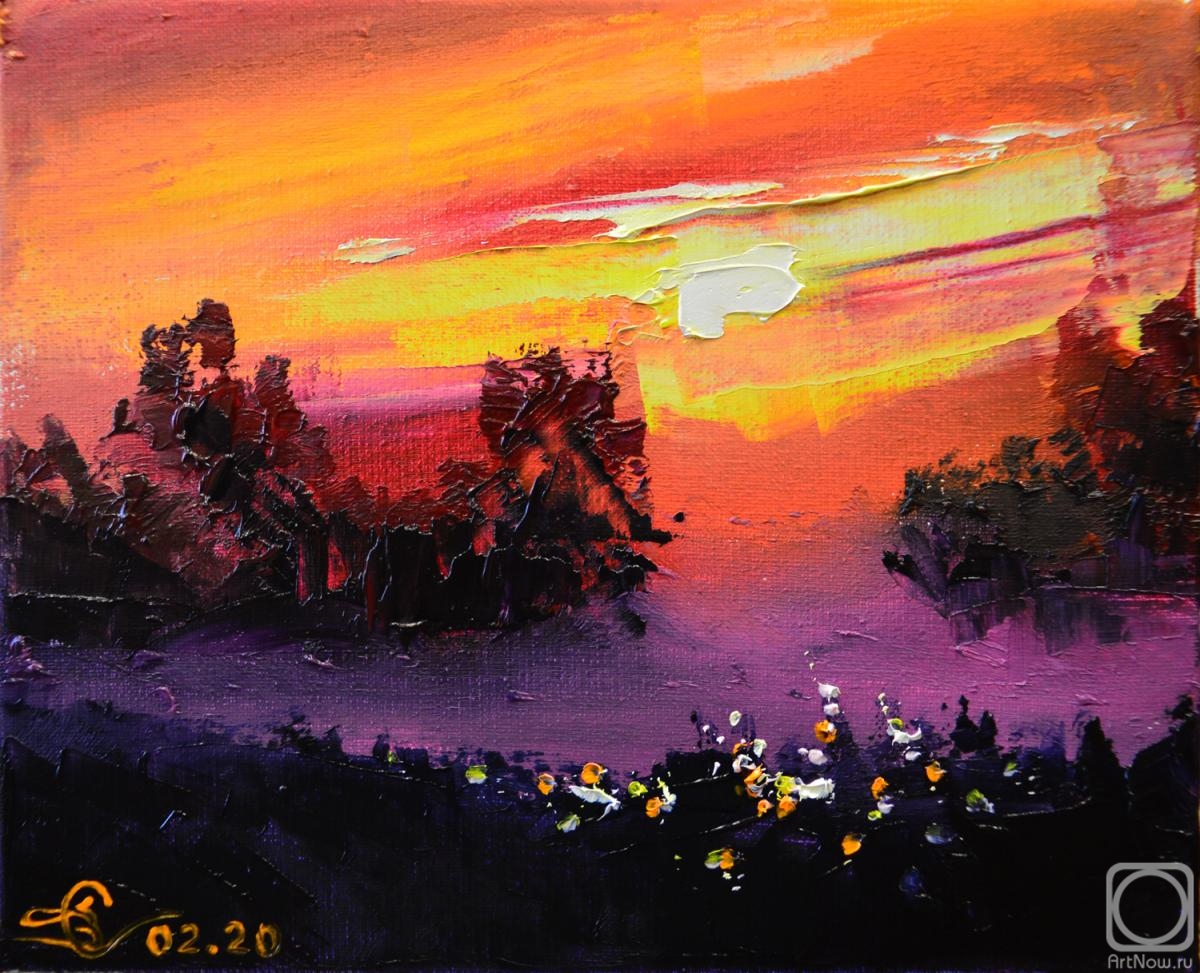 Stolyarov Vadim. Red sunset