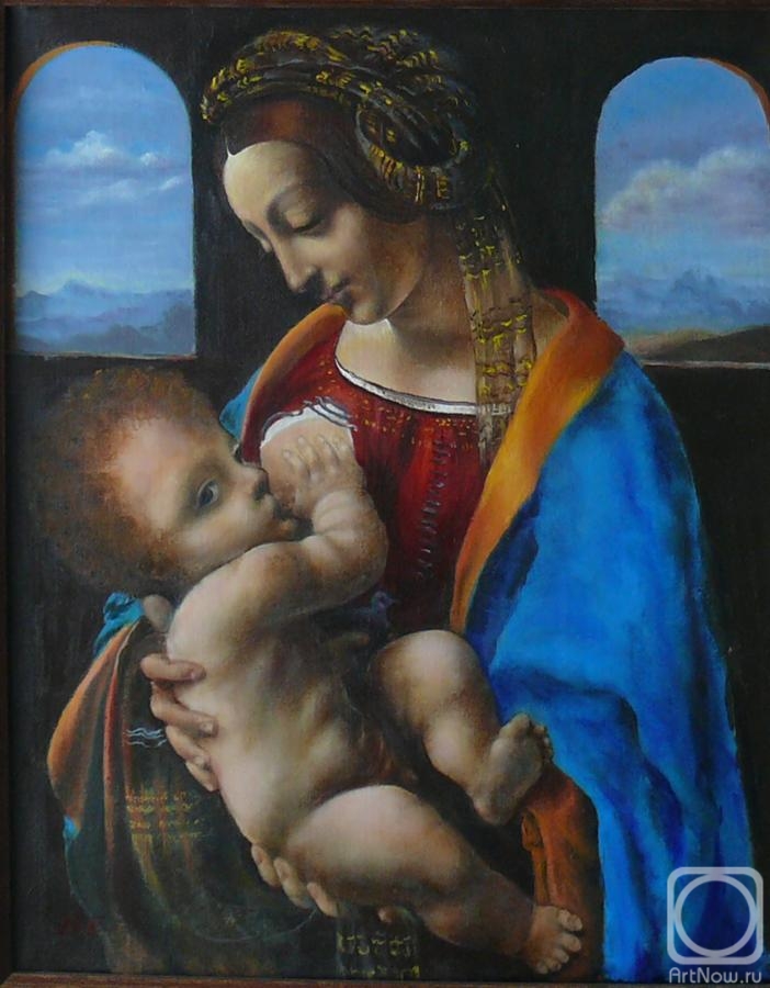 Evseev Valery. Madonna Litta. Leonardo da Vinci. 1490-1491 (copy)