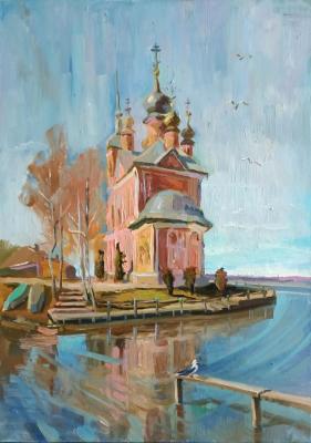 "Temple on the water" - Church of the Forty martyrs in Pereslavl-Zalessky (  ). Silaeva Nina