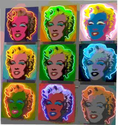 Andy Warhol's Delight (Neon Glare). Rezanova-Velichkina Olga