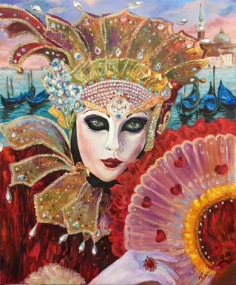 The lady of the carnival (Masked Girl). Kurilovich Liudmila