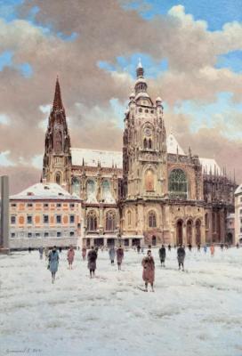St. Vitus Cathedral. Prague (Vitus Cathedral In Prague). Gribennikov Vasily