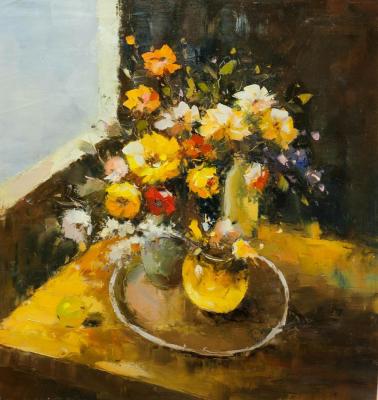 Still life in yellow tones. Vevers Christina