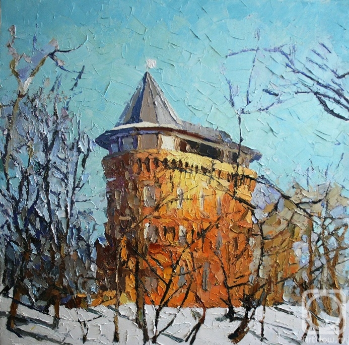 Rudnik Mihkail. Tower in winter
