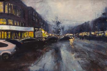 On a rainy evening. Burtsev Evgeny