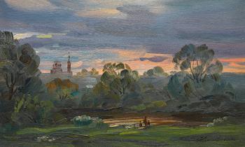 View of the red church. Zhlabovich Anatoly