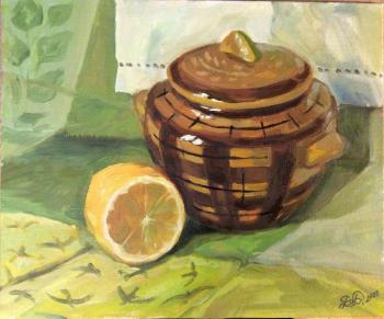 Pot and lemon. Budaeva Darima