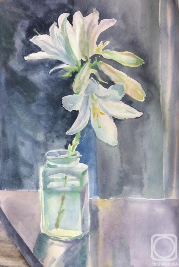 Tsebenko Natalia. Study with lilies