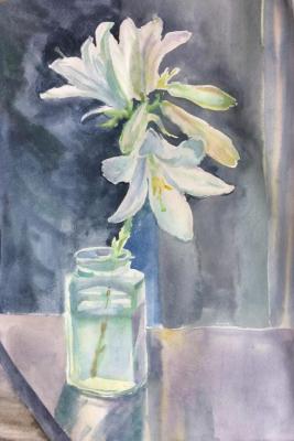 Study with lilies
