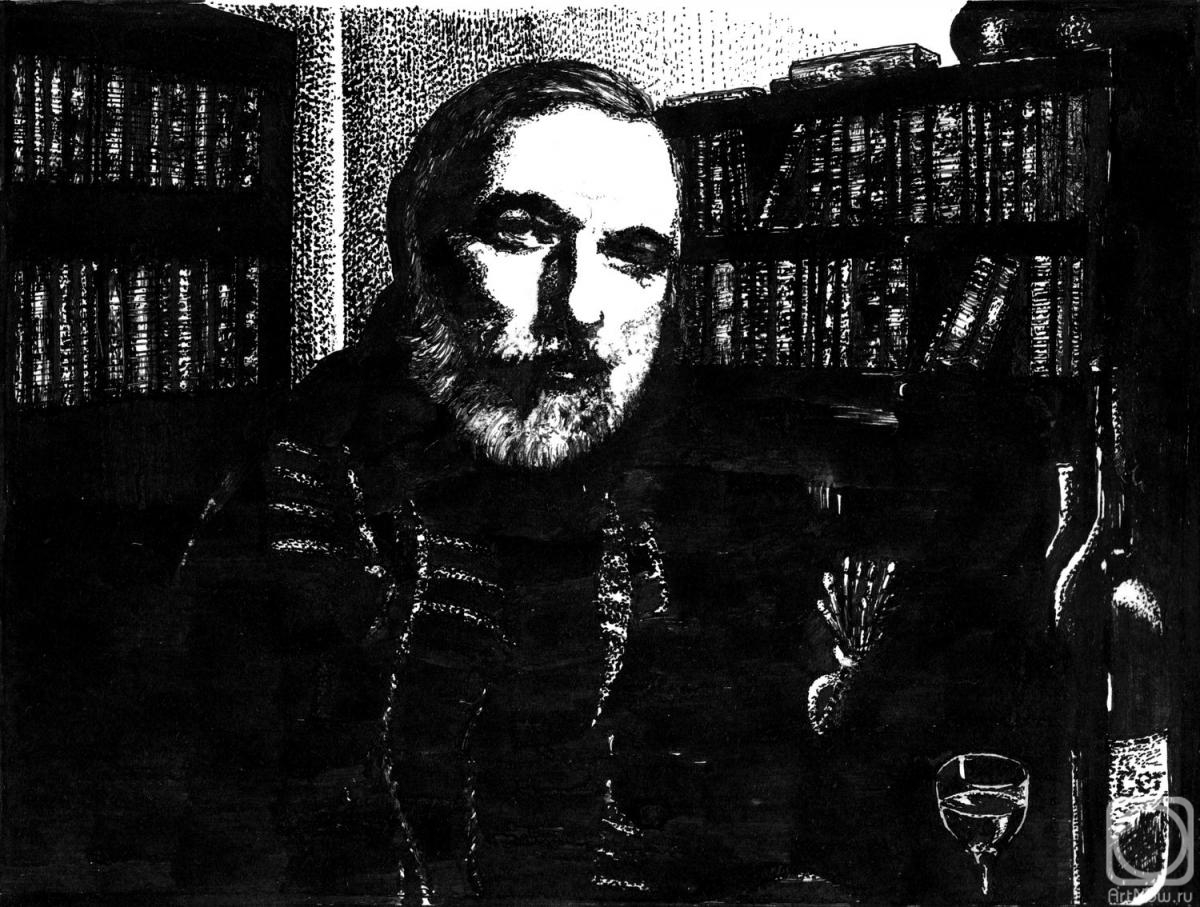 Abaimov Vladimir. Winter self-portrait
