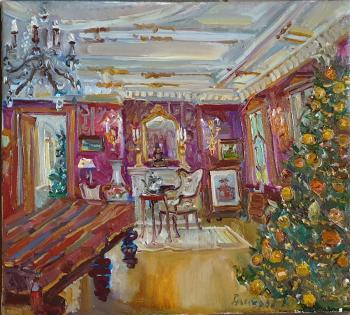 Interior of Maryino Manor. New Year. Blinkova Anzhela