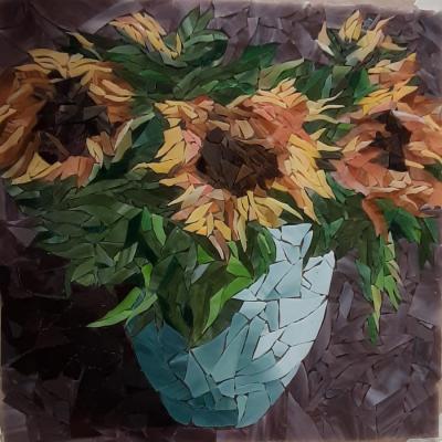 sunflowers (Van Gogh Style). Shevchenko Ekaterina
