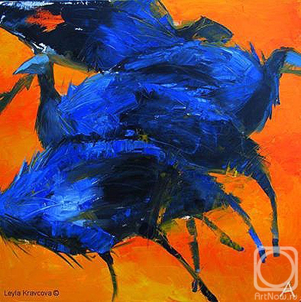 Kravtsova Leila. Blue birds