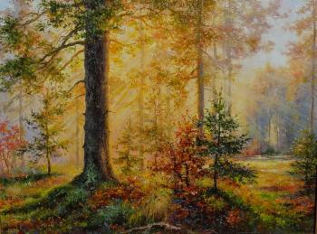 Autumn morning in the forest. Borisova Irina
