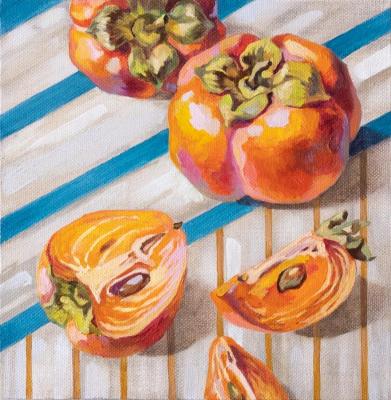 Persimmon from a series Stripes go well with everything. Meltsaeva Mariia