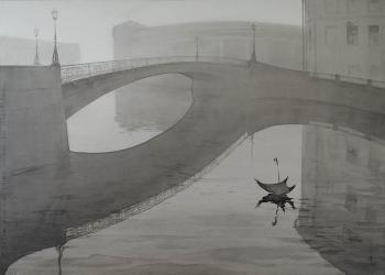 Dream 93. Morning of broken umbrellas (Broken Bridge). Eldeukov Oleg