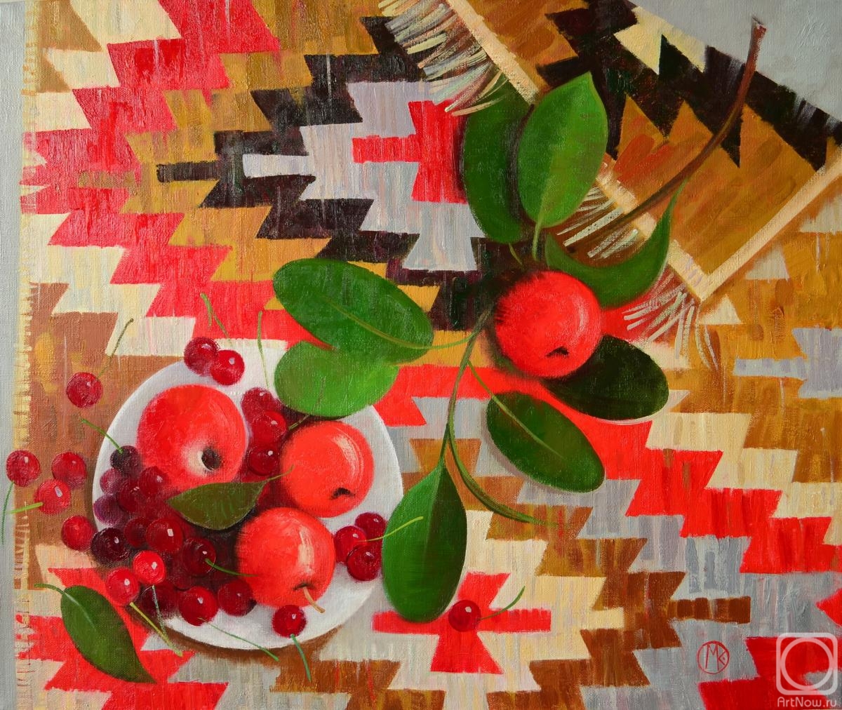 Kniazeva Maria. Apples and cherry